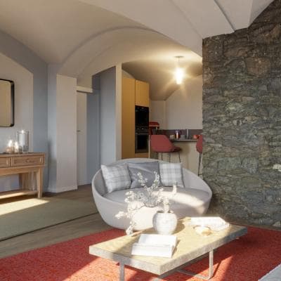 APT. 1 – BILOCALE IN BAITA DI FINE 1800 A 9 KM DA SESTRIERE – Fraz. VILLARDAMOND